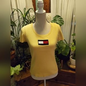 Tommy Hilfiger stretchy short sleeved sweater